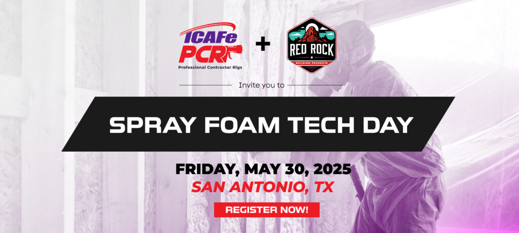 ICAFe PCR and Red Rock Building Products invite you to Spray Foam Tech Day on Friday, May 30, 2025 in San Antonio, TX. Register now!